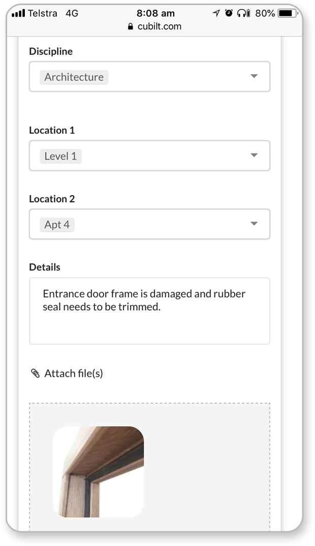 Raising Defects / Punch list Items
